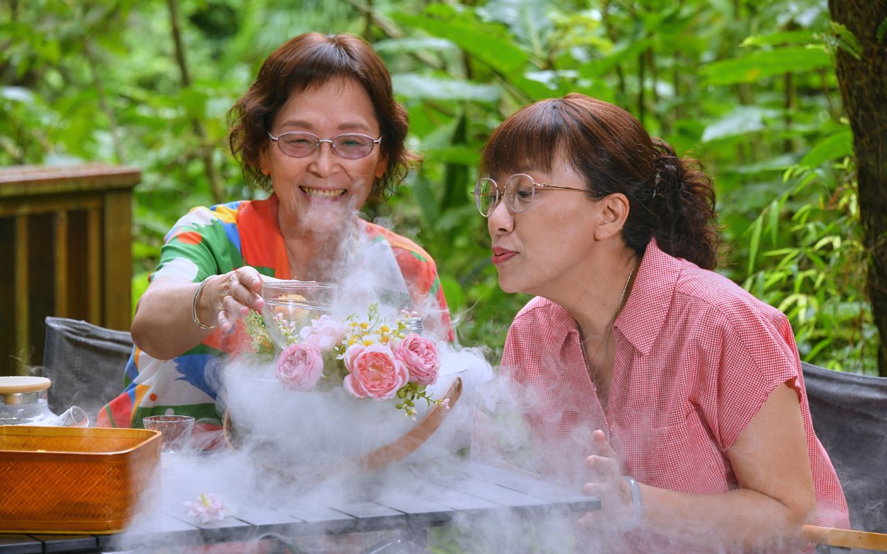 溪頭野餐冰茶
