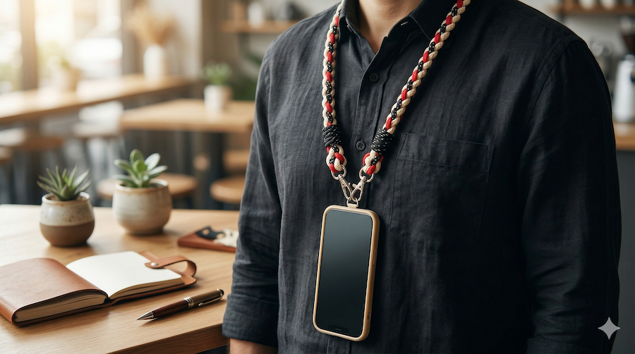 泰雅手作手機掛繩（男）